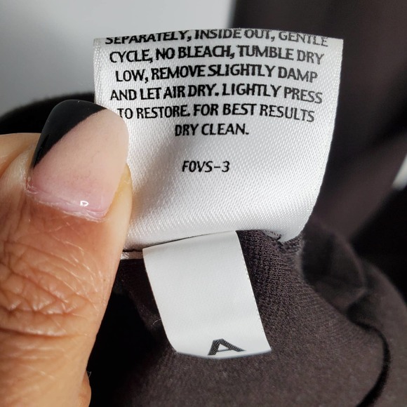 EILEEN FISHER Solid Brown Straight Leg Pull On Pants Sz Small S - Picture 8 of 9